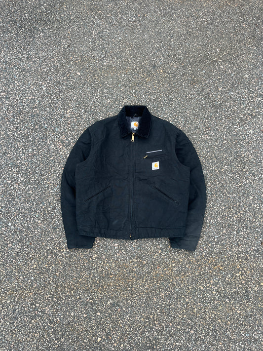 褪色黑色 Carhartt 底特律夹克 - 大号