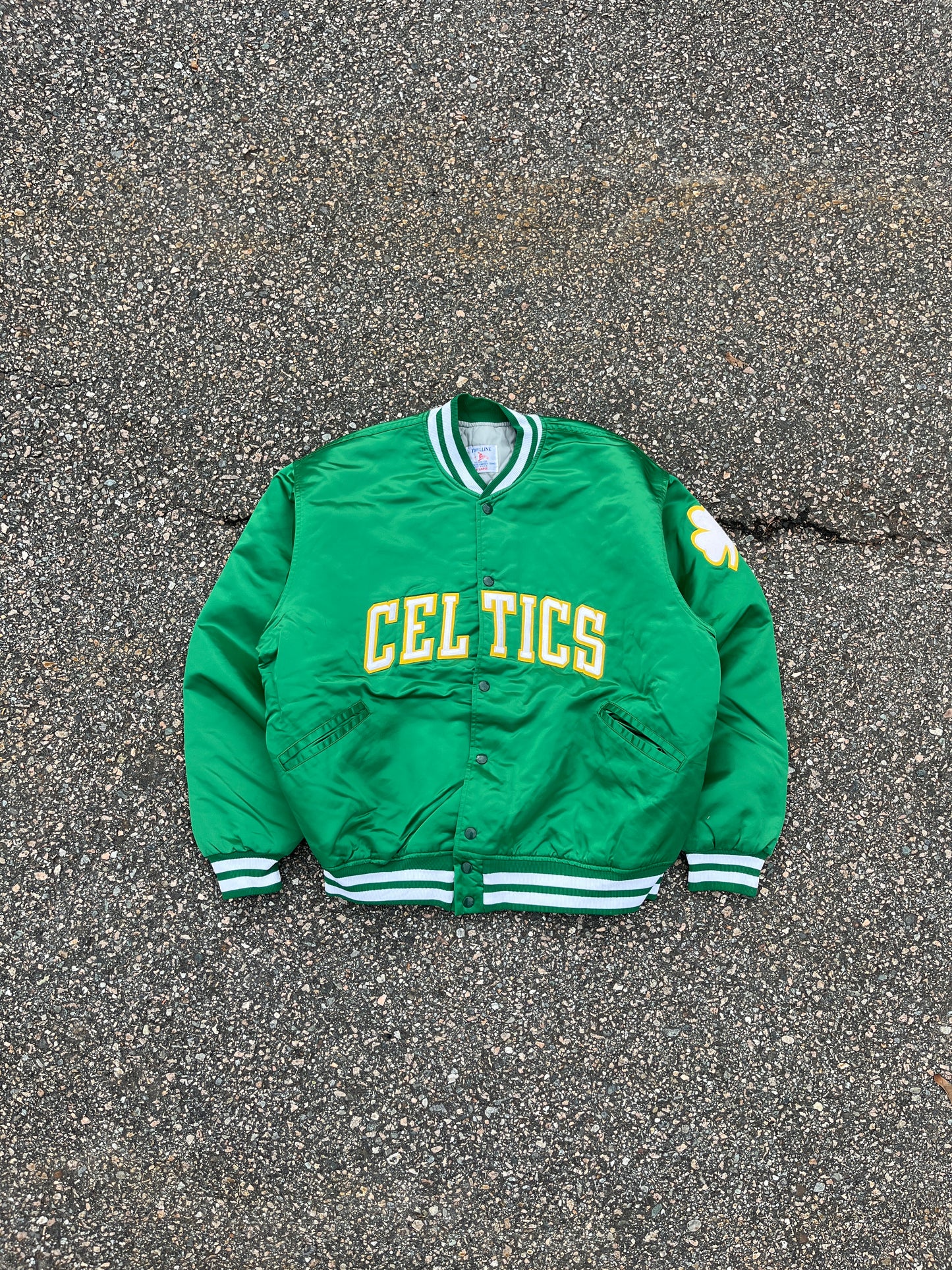 80’s Boston Celtics Satin Jacket - Boxy XL