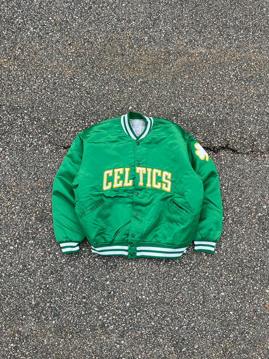 80’s Boston Celtics Satin Jacket - Boxy XL