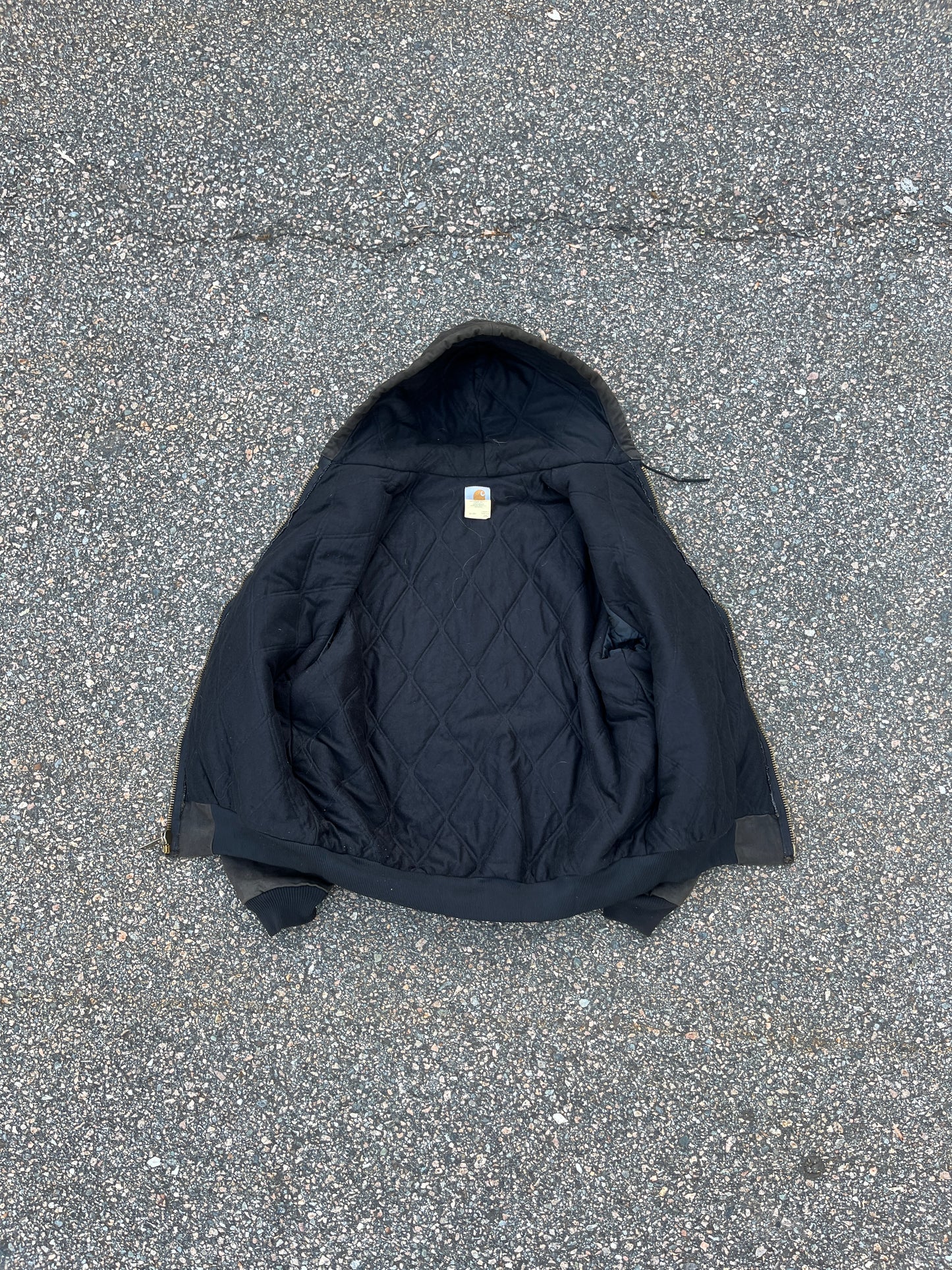 褪色玛瑙黑色 Carhartt 运动夹克 - 适合 ML