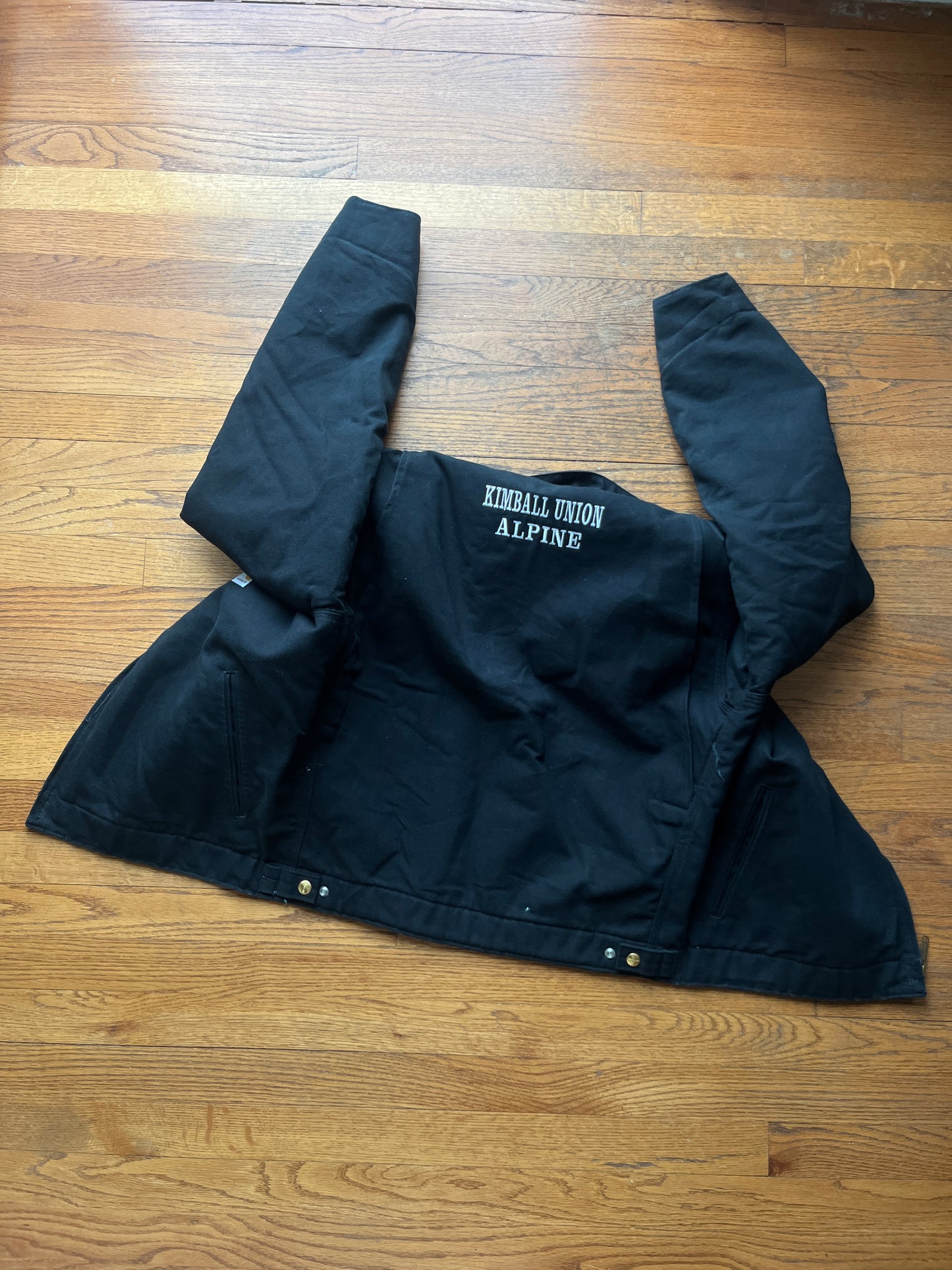 Faded Black Carhartt Detroit Jacket - Medium