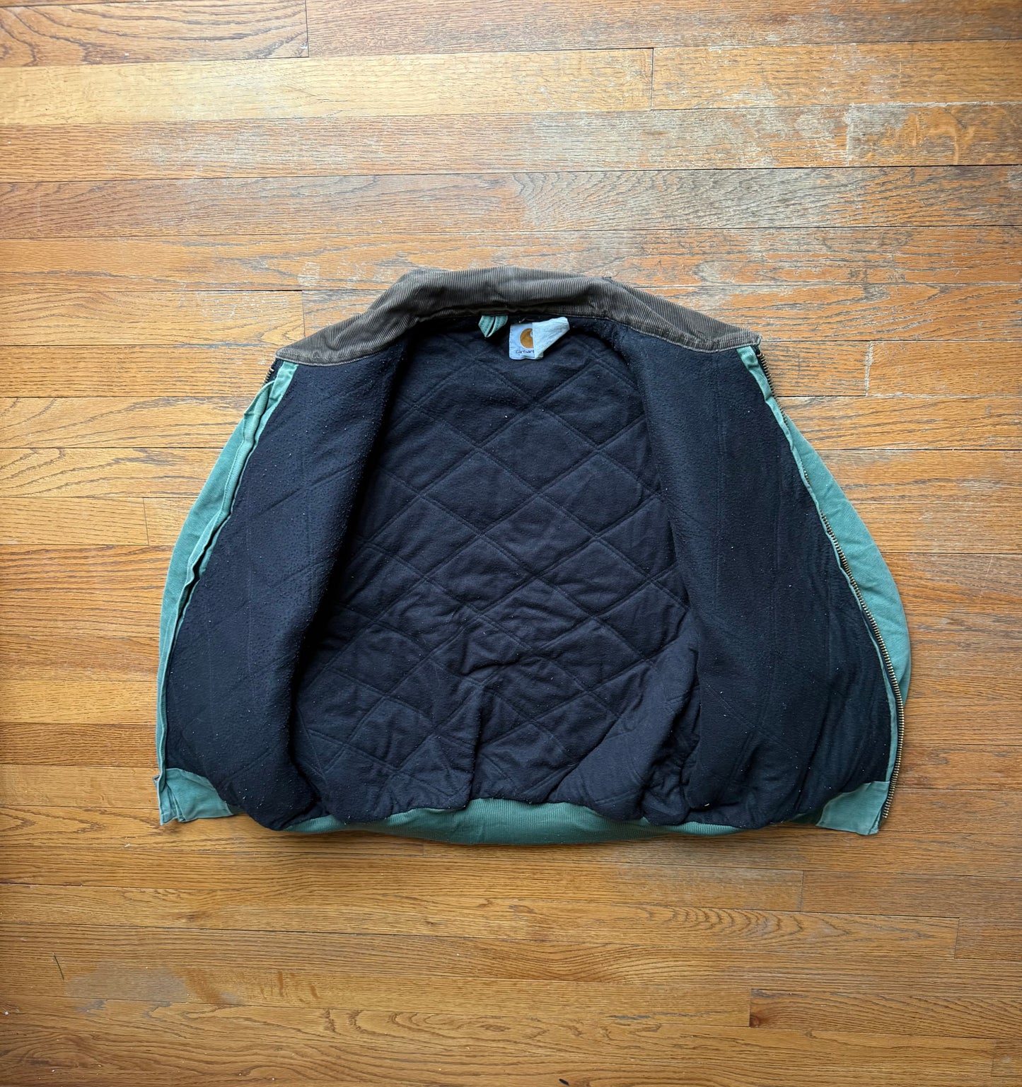 Faded Aspen Green Carhartt Santa Fe Jacket - Boxy Large