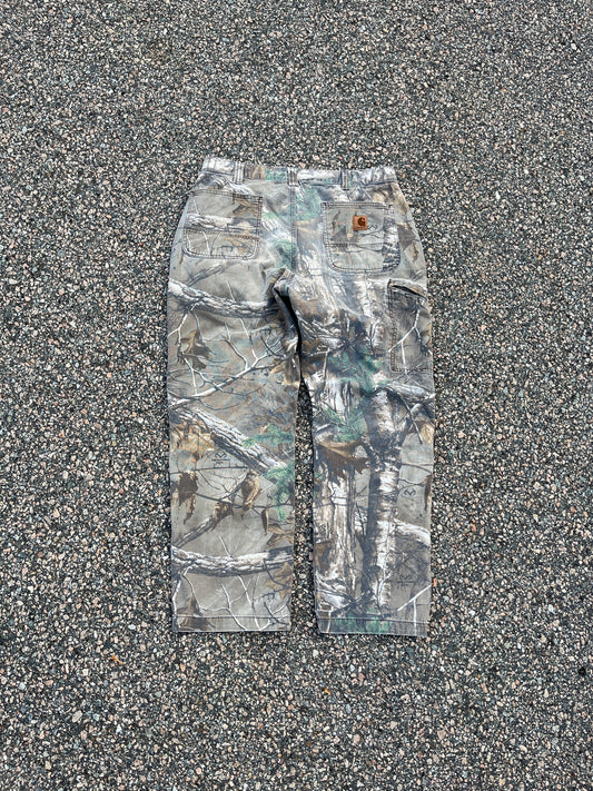 褪色 Realtree Carhartt 木匠裤 - 34 x 28