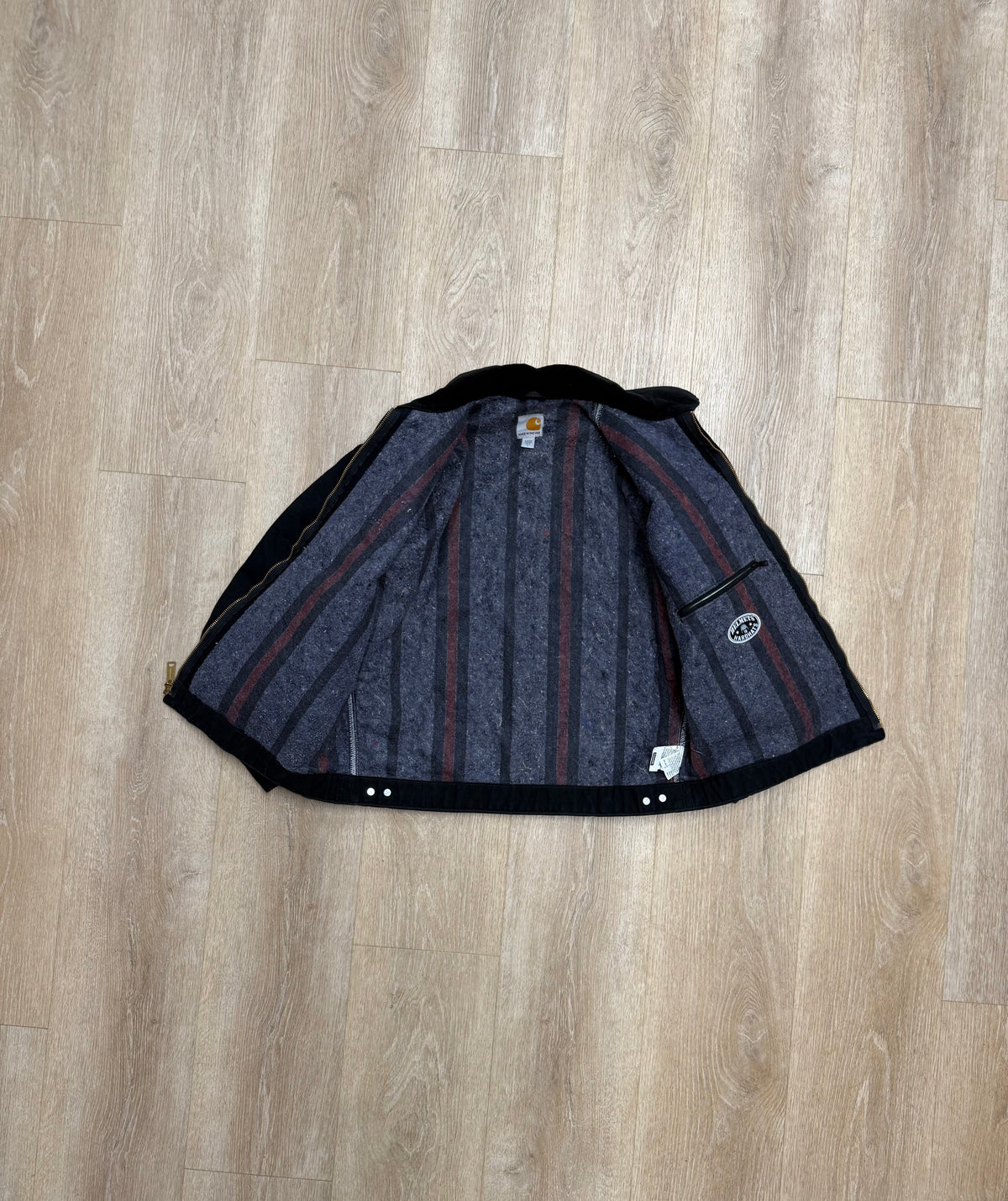 Faded Black Carhartt Detroit Jacket - Large