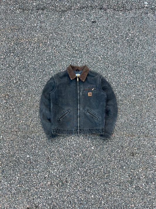 褪色黑色 Carhartt Detroit 夹克 - 小码