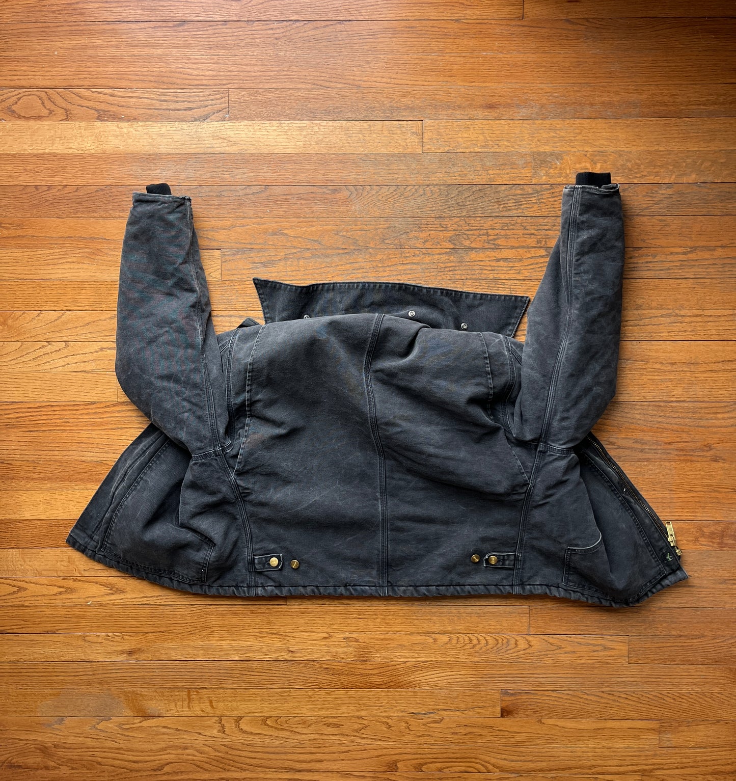 Faded Black Carhartt Arctic Jacket - Boxy Medium