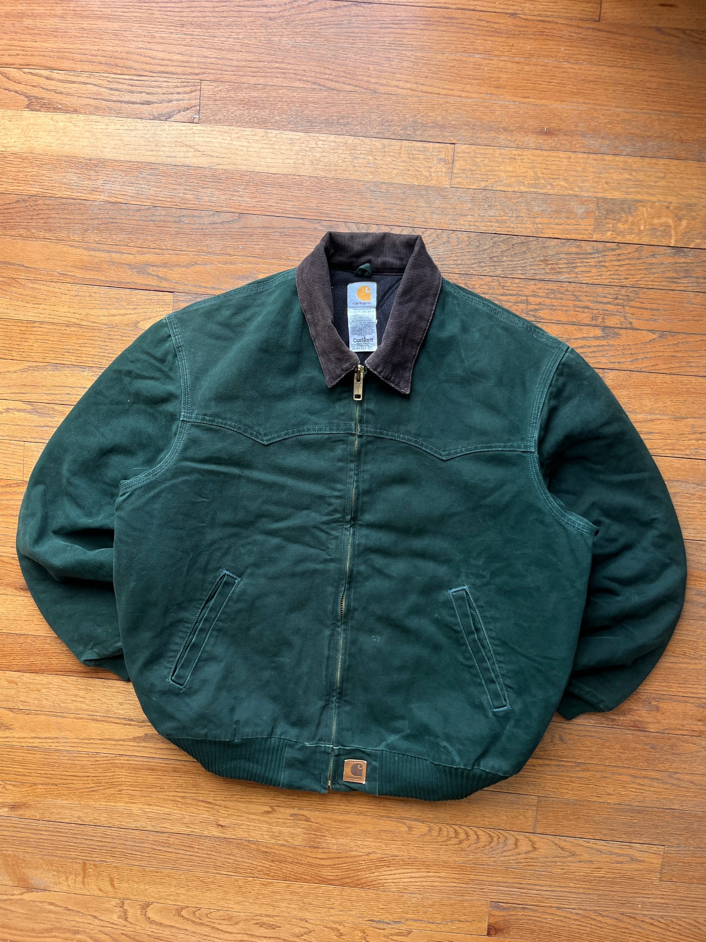 Faded Spruce Green Carhartt Santa Fe Jacket - XL