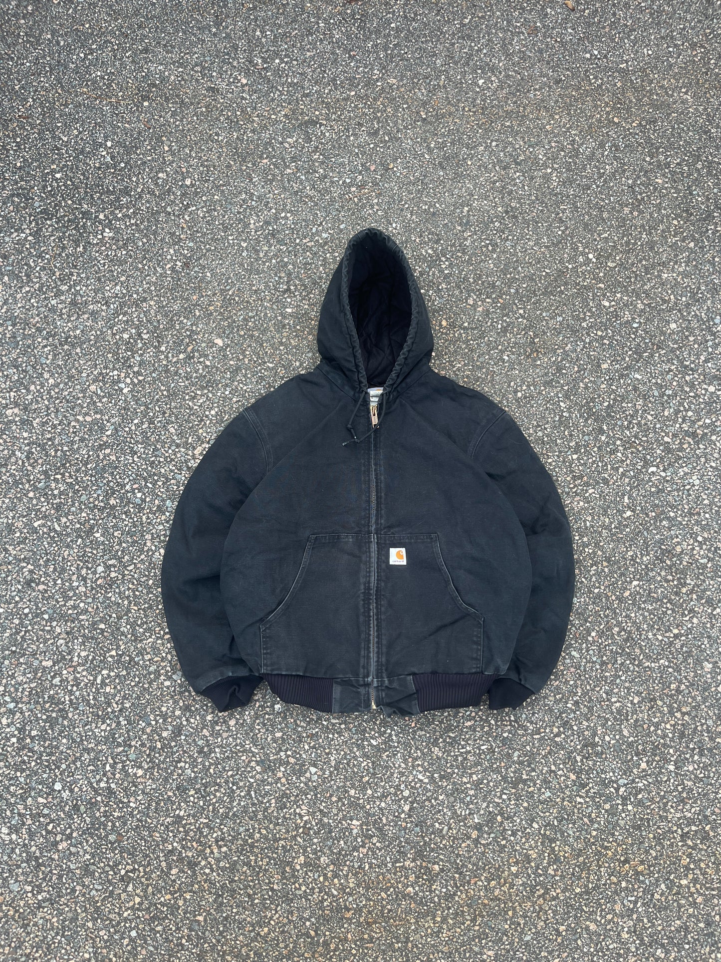 Faded Black Carhartt Active Jacket - Large