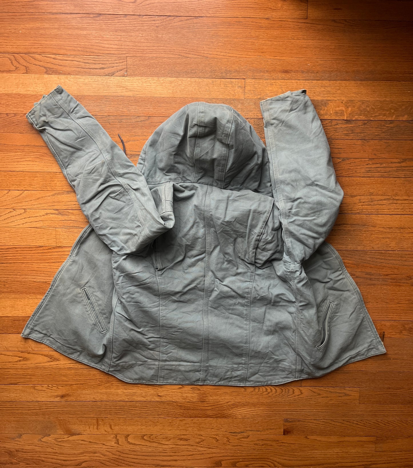 褪色天蓝色 Carhartt Sherpa 衬里夹克 - 中号