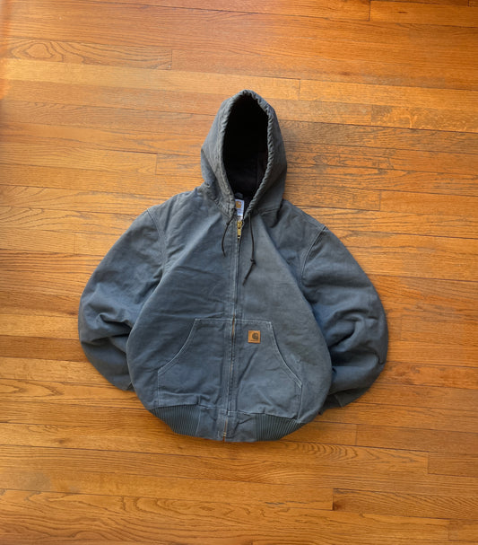 Faded Storm Blue Carhartt Active Jacket - Small