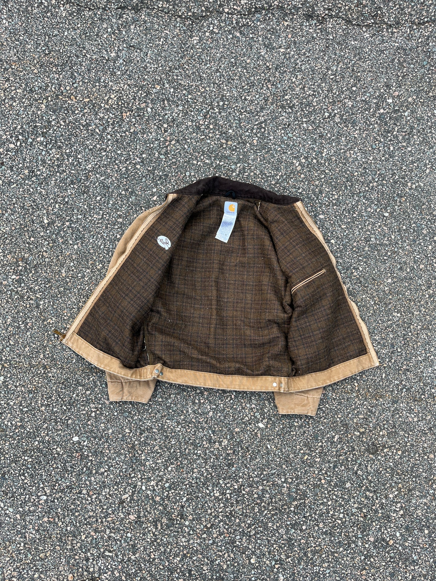 褪色棕色 Carhartt 底特律夹克 - 中号