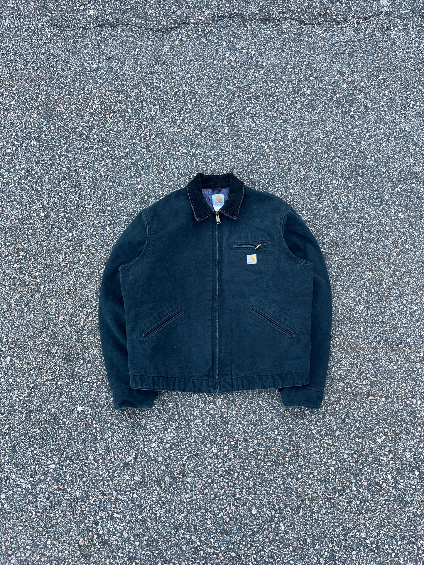 Faded Black Carhartt Detroit Jacket - Boxy L-XL