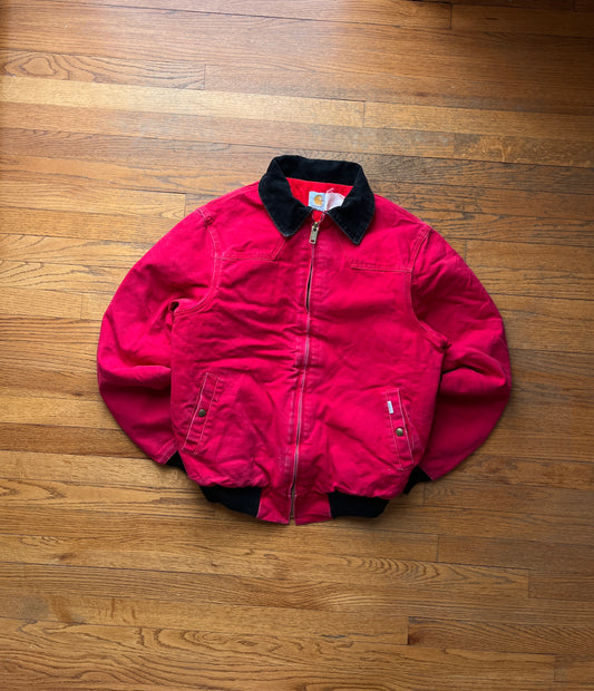 Faded Strawberry Red Carhartt Santa Fe Jacket - Medium