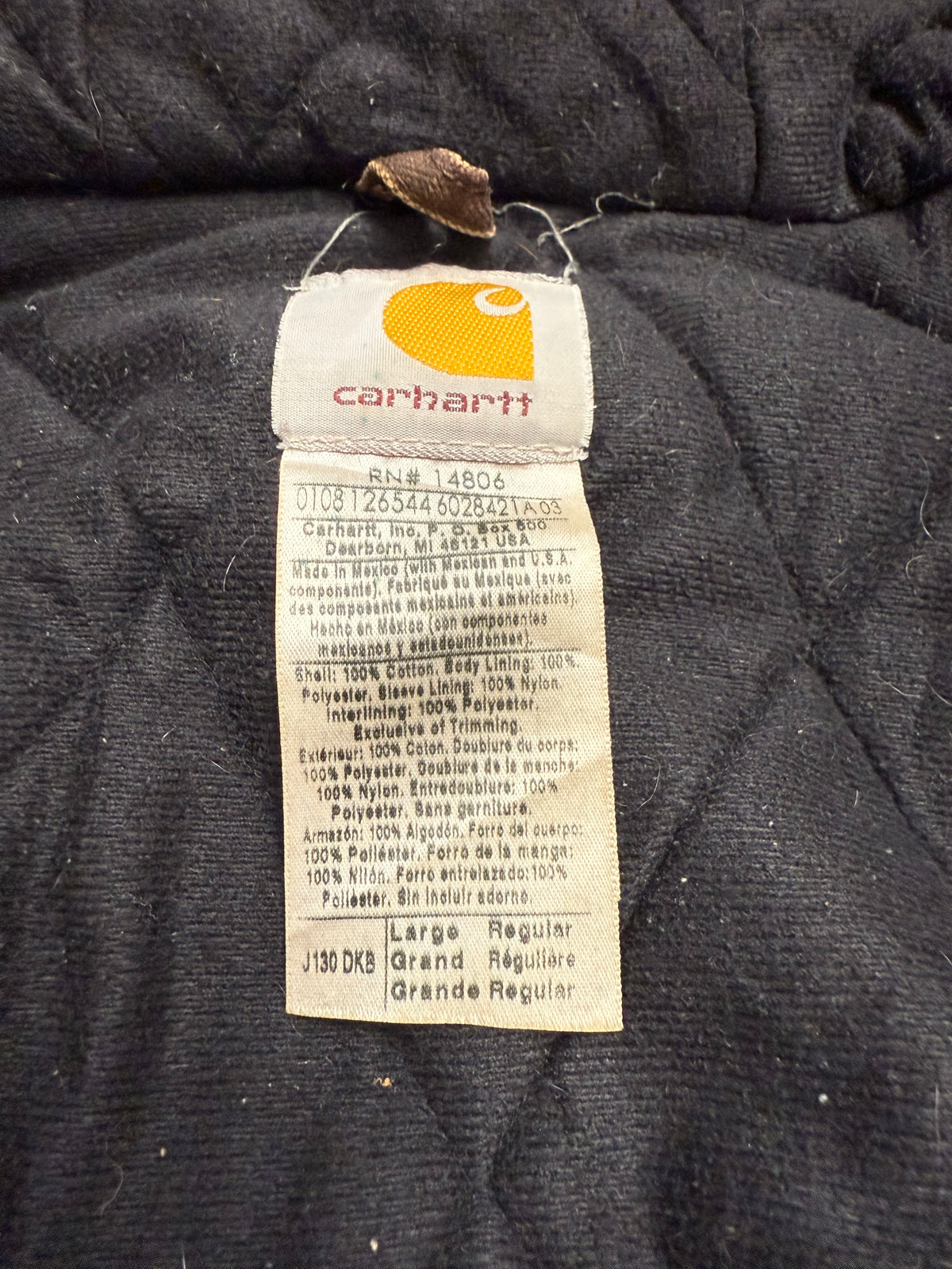 Faded Brown Carhartt Active Jacket - Large