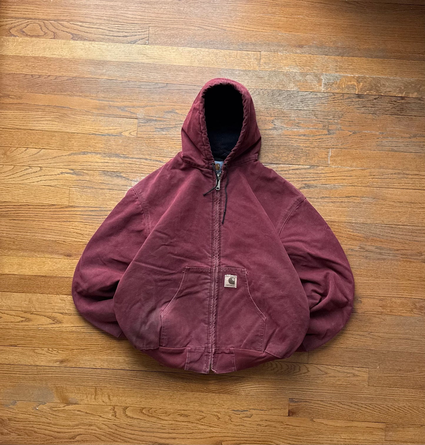 Faded Crimson Red Carhartt Active Jacket - Boxy XL