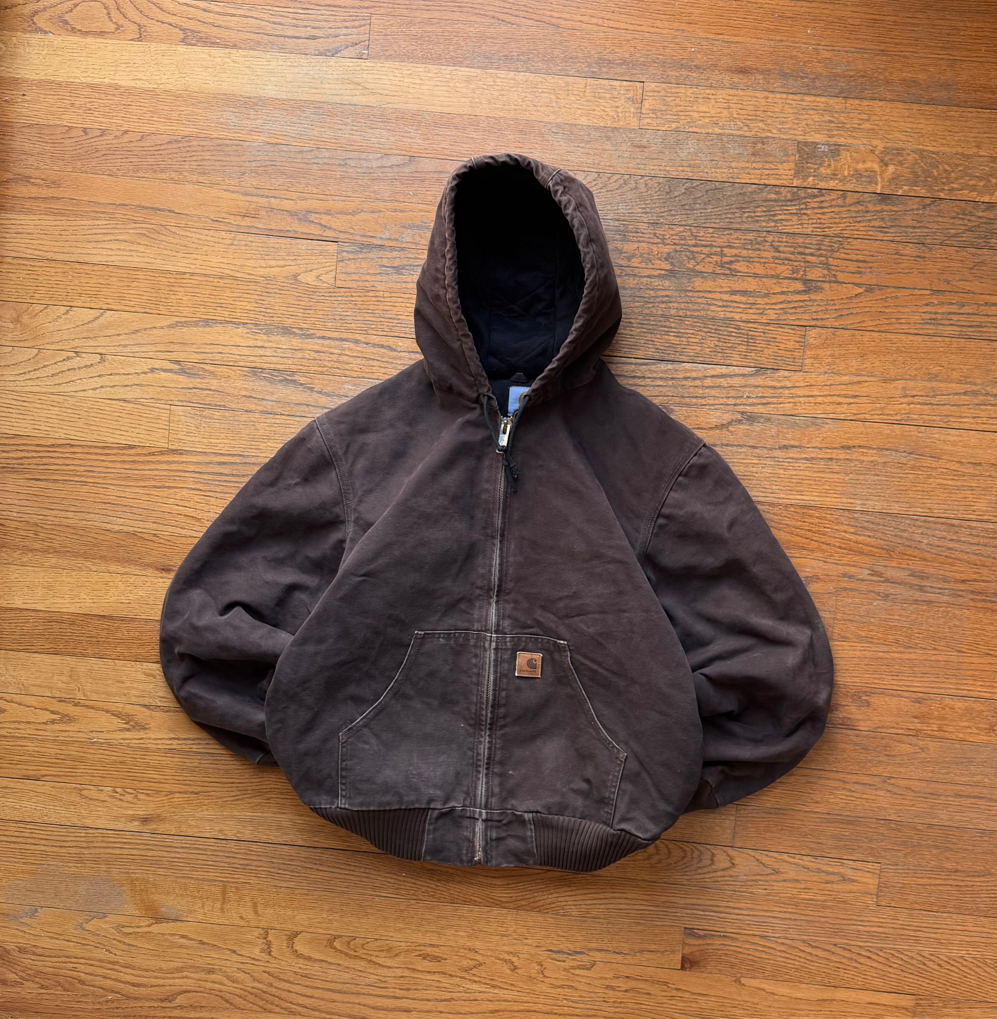 Faded Dark Brown Carhartt Active Jacket - Medium – VTG By Mike