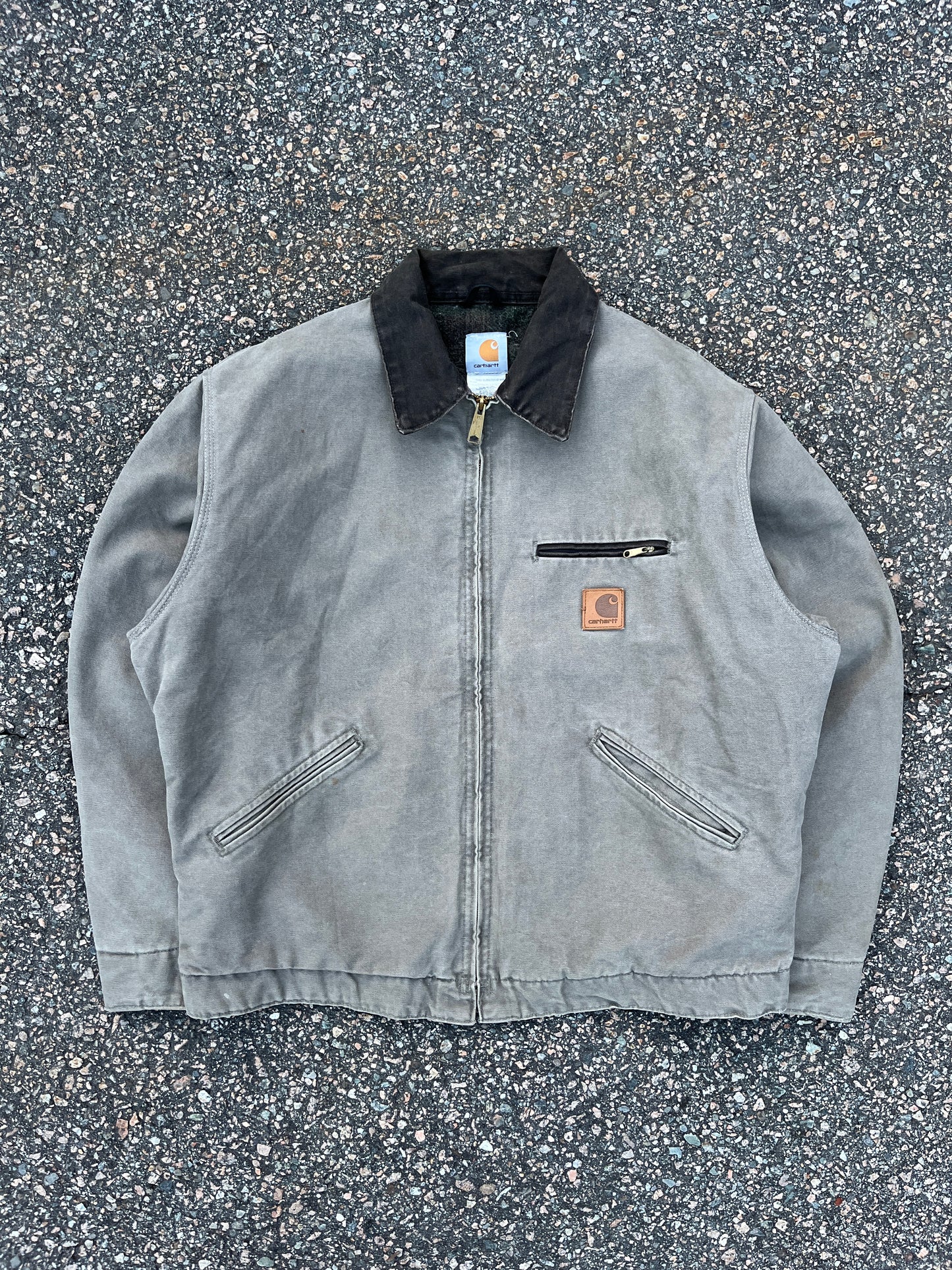 褪色沙漠沙色 Carhartt 底特律夹克 - 大号