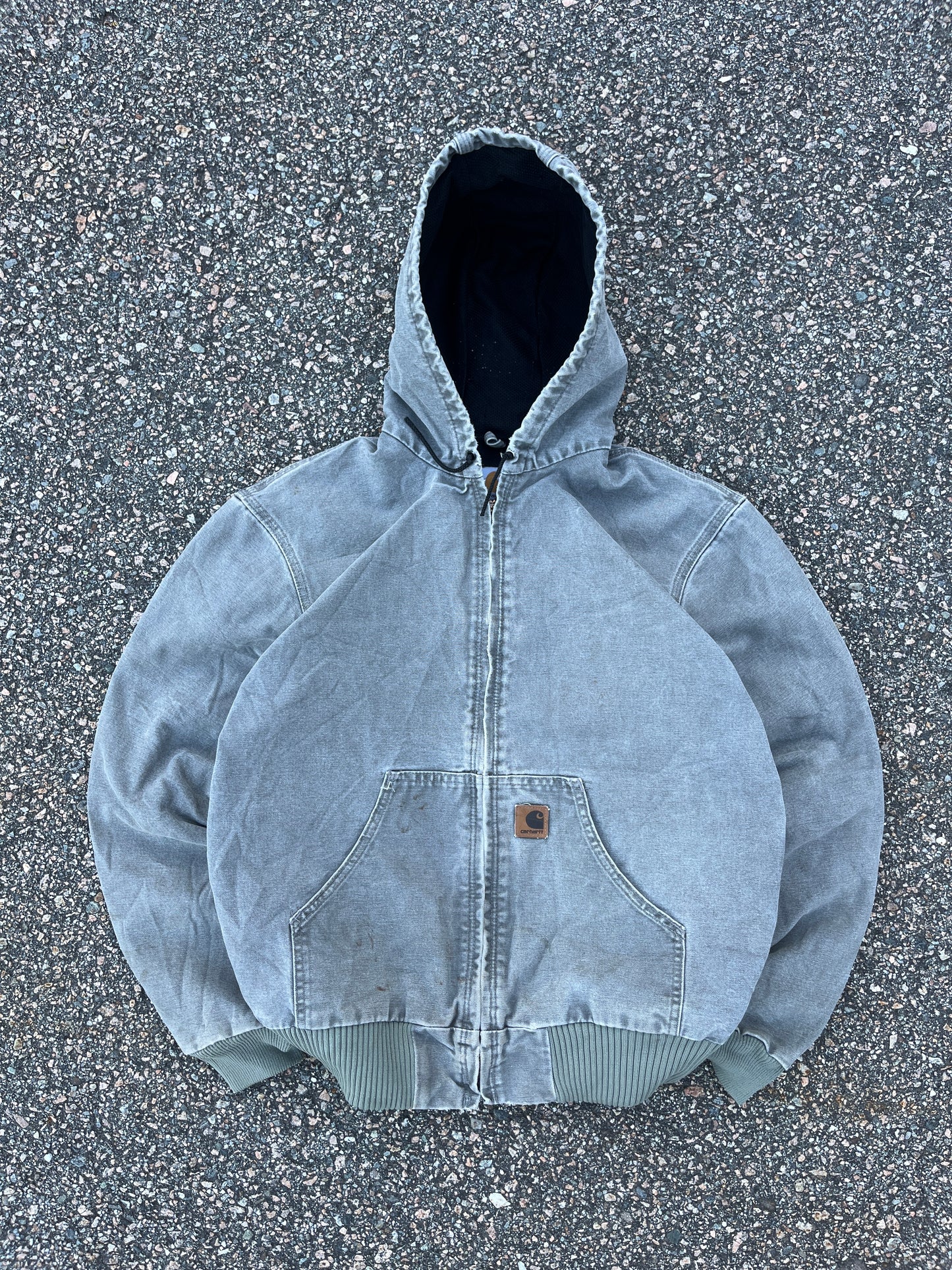 褪色鼠尾草绿色 Carhartt 运动夹克 - 中号