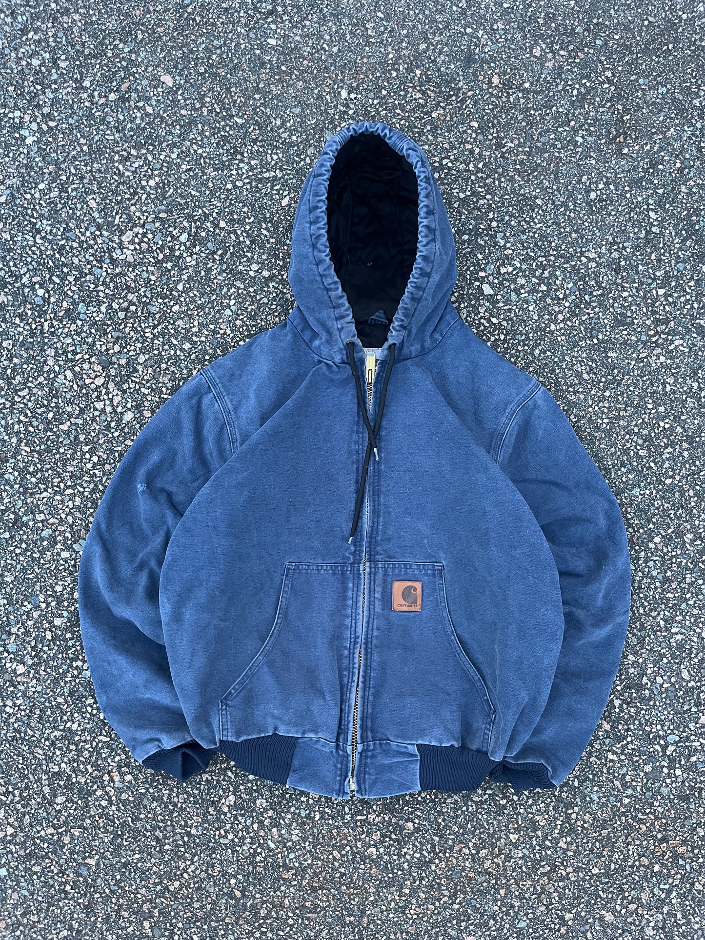 褪色蓝色 Carhartt 运动夹克 - 中号