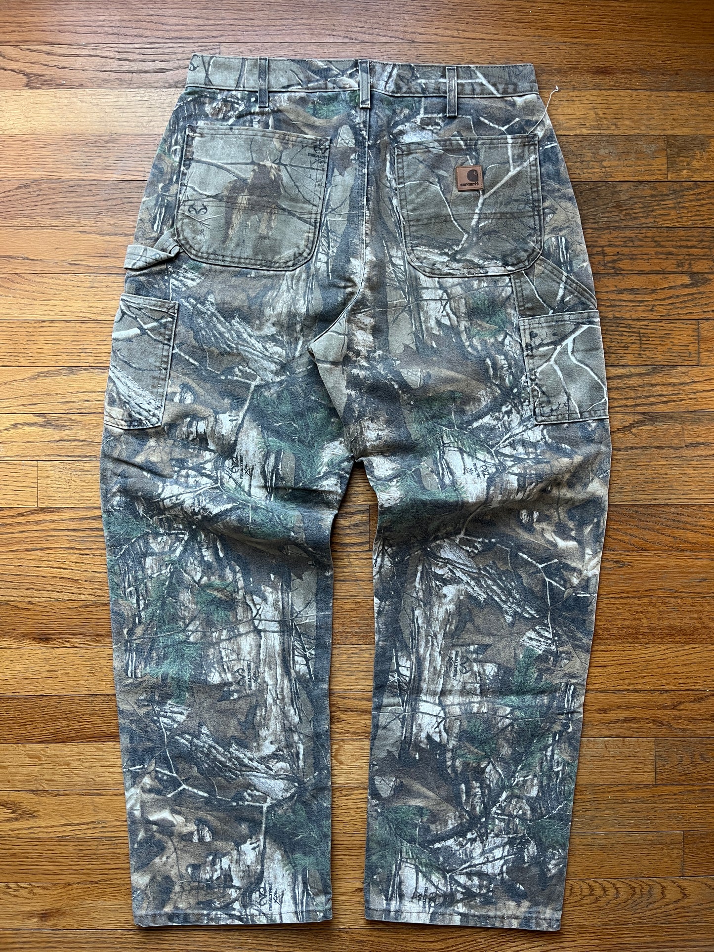 褪色 Realtree Carhartt 木匠裤 - 33 x 30.5