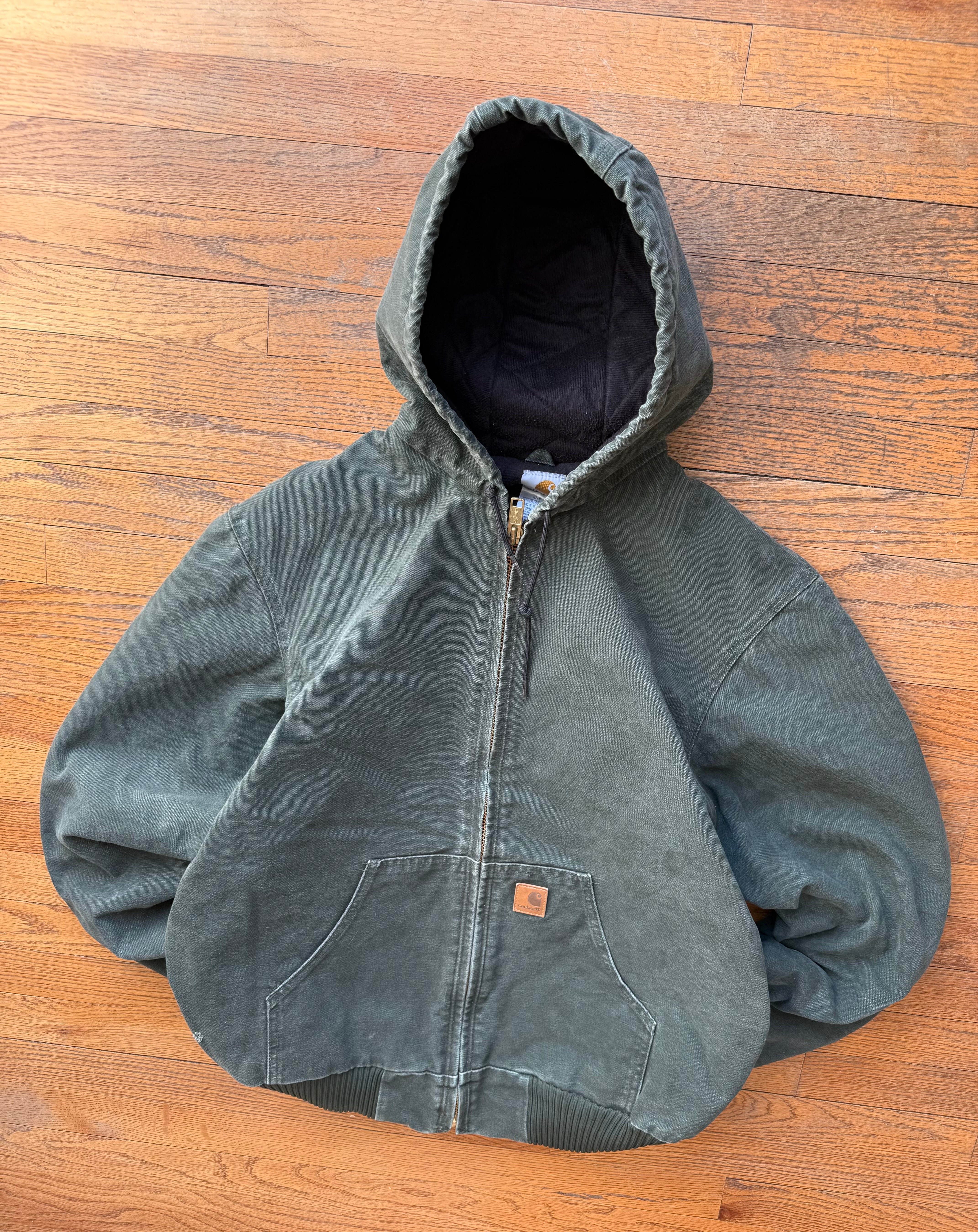 Faded Olive Green Carhartt Active Jacket - Medium Tall – VTG By Mike