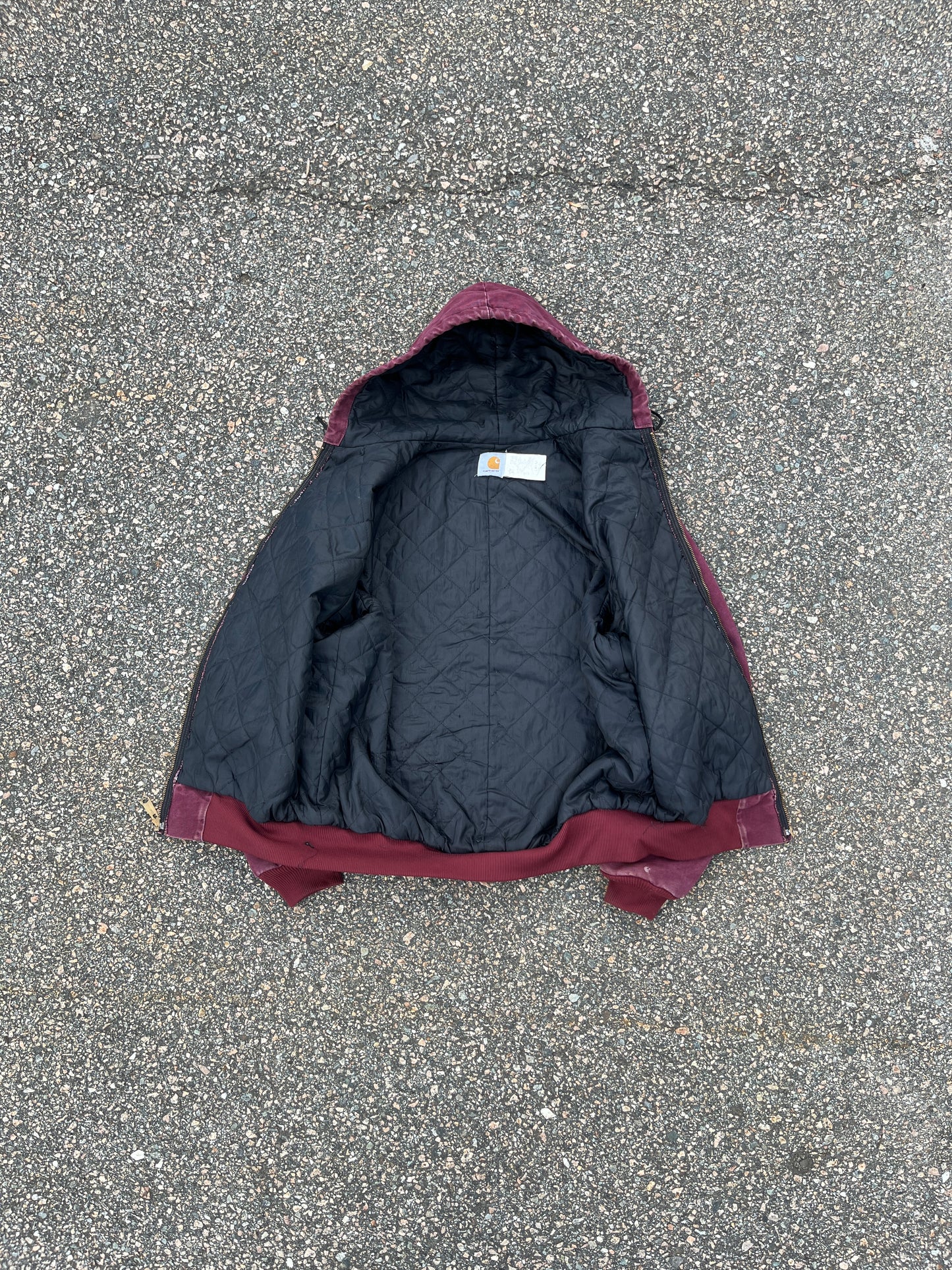 褪色酒红色 Carhartt 运动夹克 - 中号