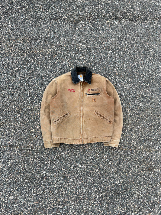 褪色棕色 Carhartt 底特律夹克 - 中号