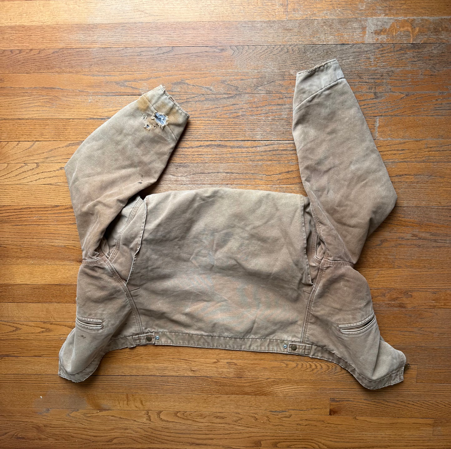 Faded Brown Carhartt Detroit Jacket - Boxy Medium