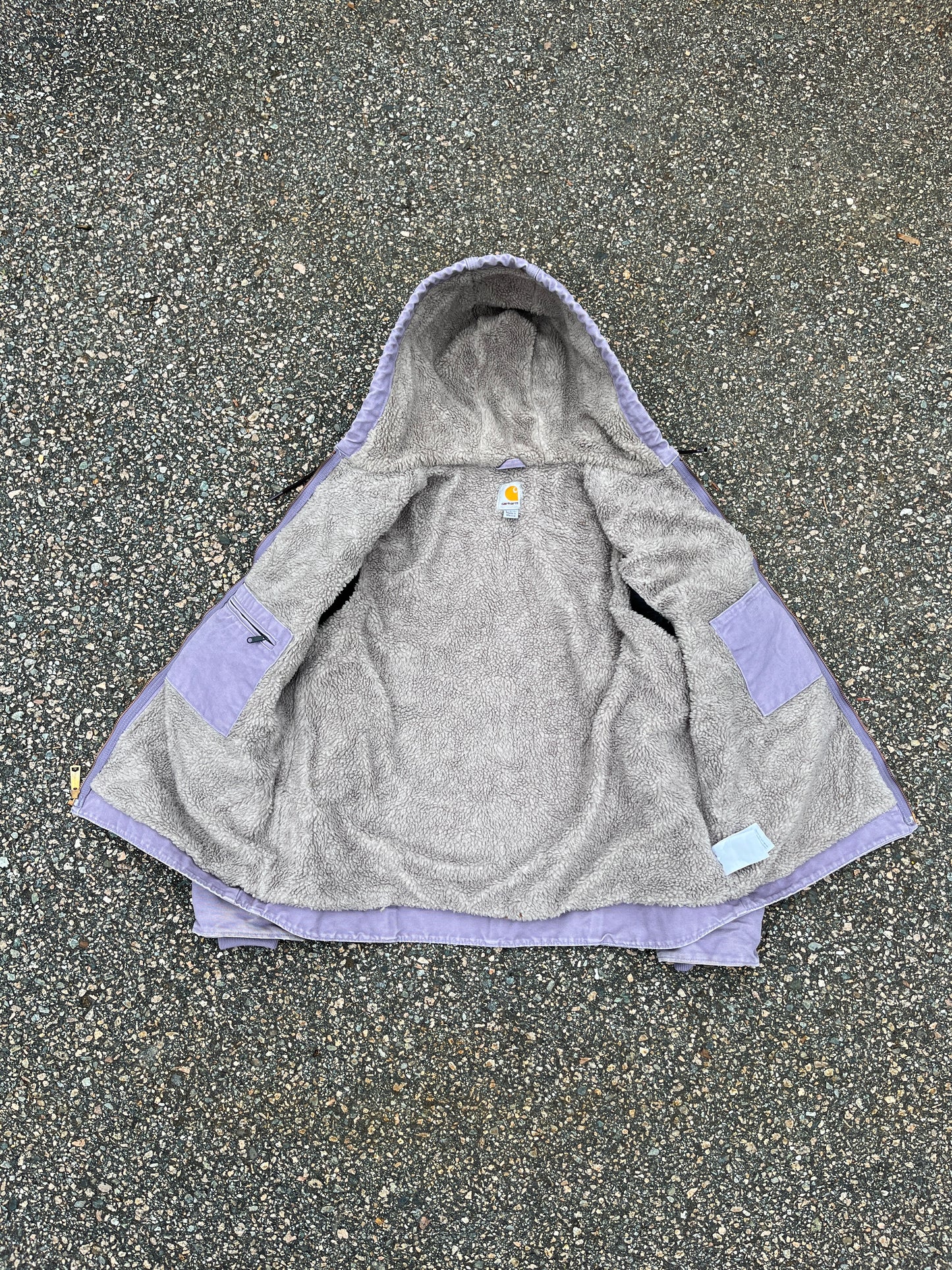 褪色薰衣草色 Carhartt Sherpa 衬里夹克 - 中号