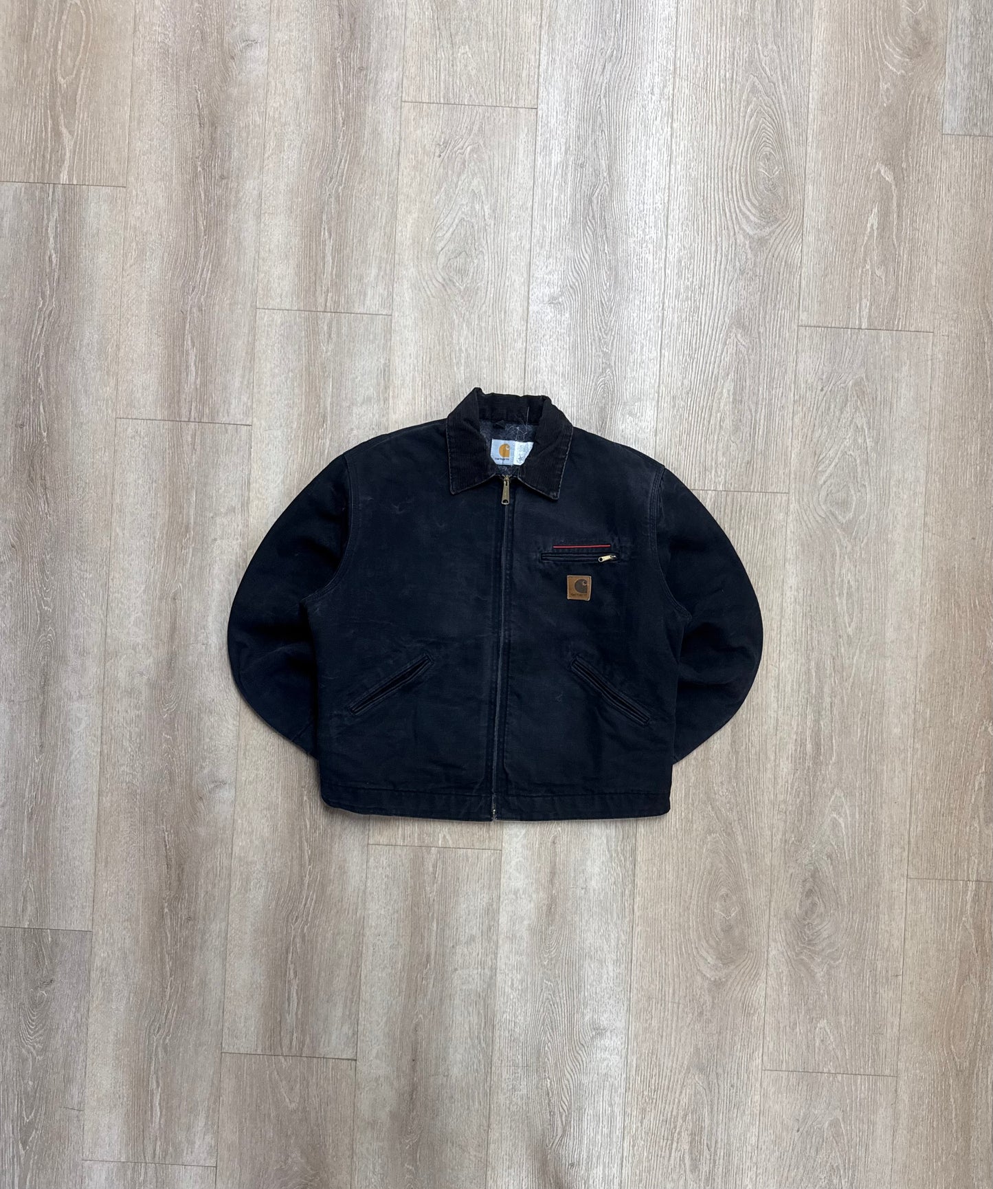 Faded Black Carhartt Detroit Jacket - Large