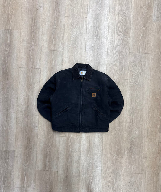 Faded Black Carhartt Detroit Jacket - Large