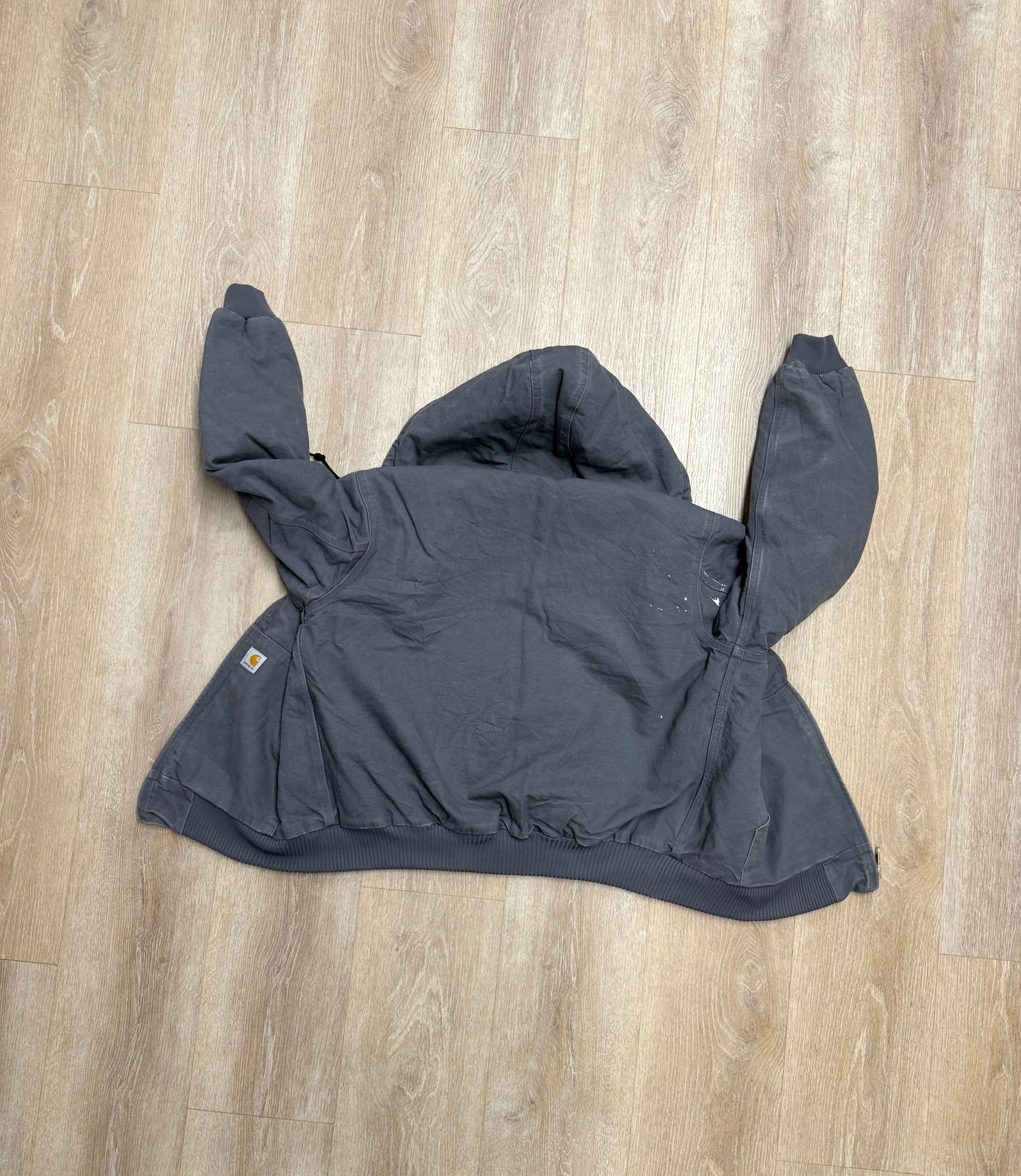 Faded Grey Carhartt Active Jacket - Large