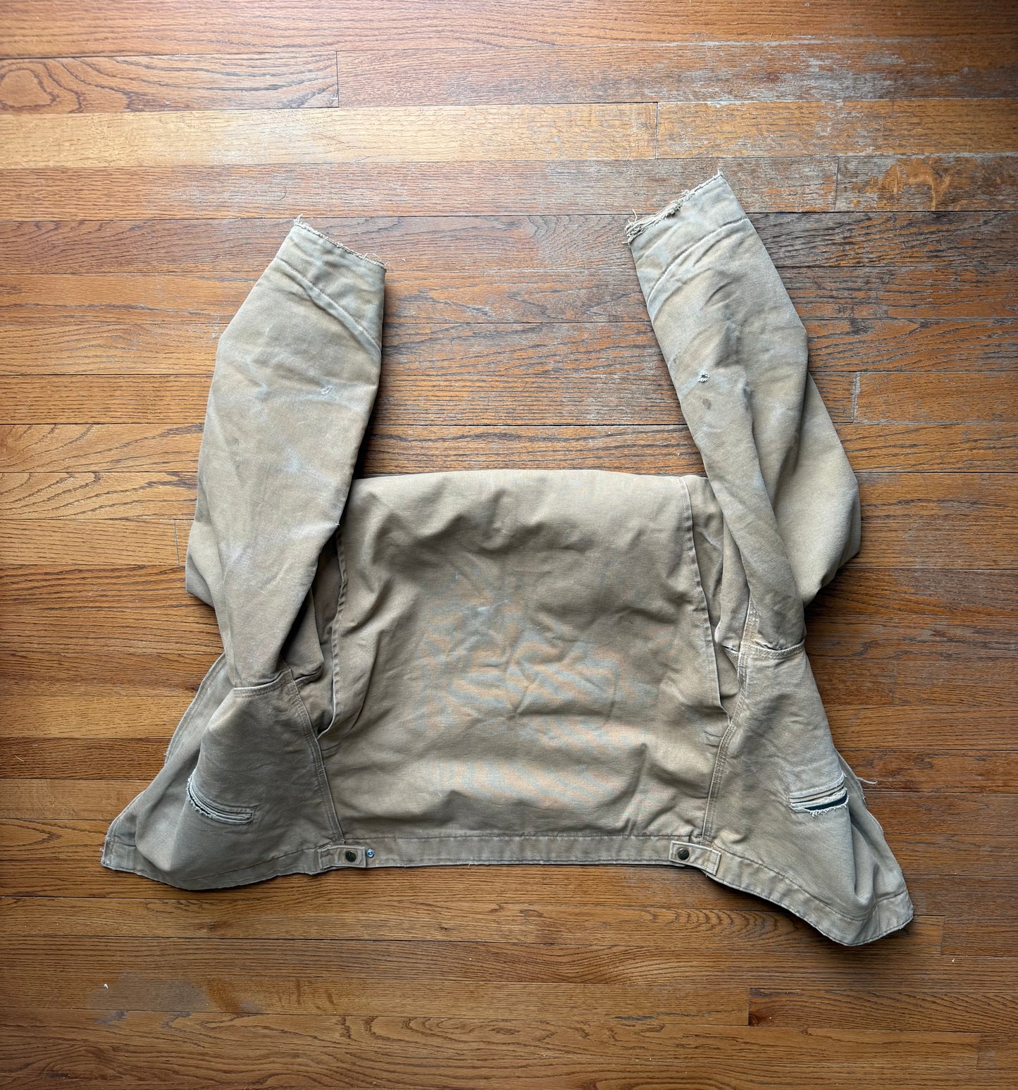 Faded Brown Carhartt Detroit Jacket - Boxy M-L