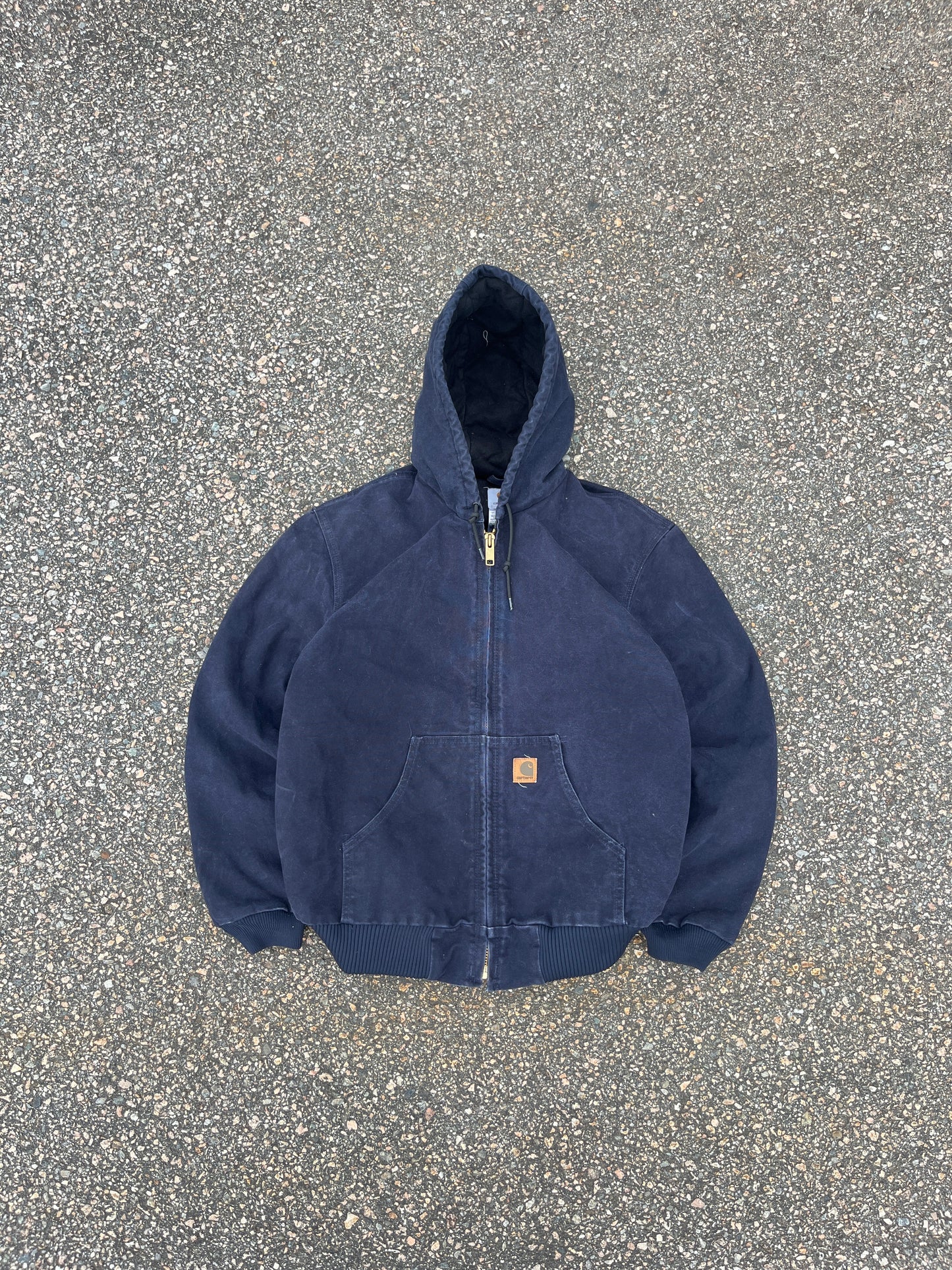 褪色午夜蓝色 Carhartt 运动夹克 - 中号