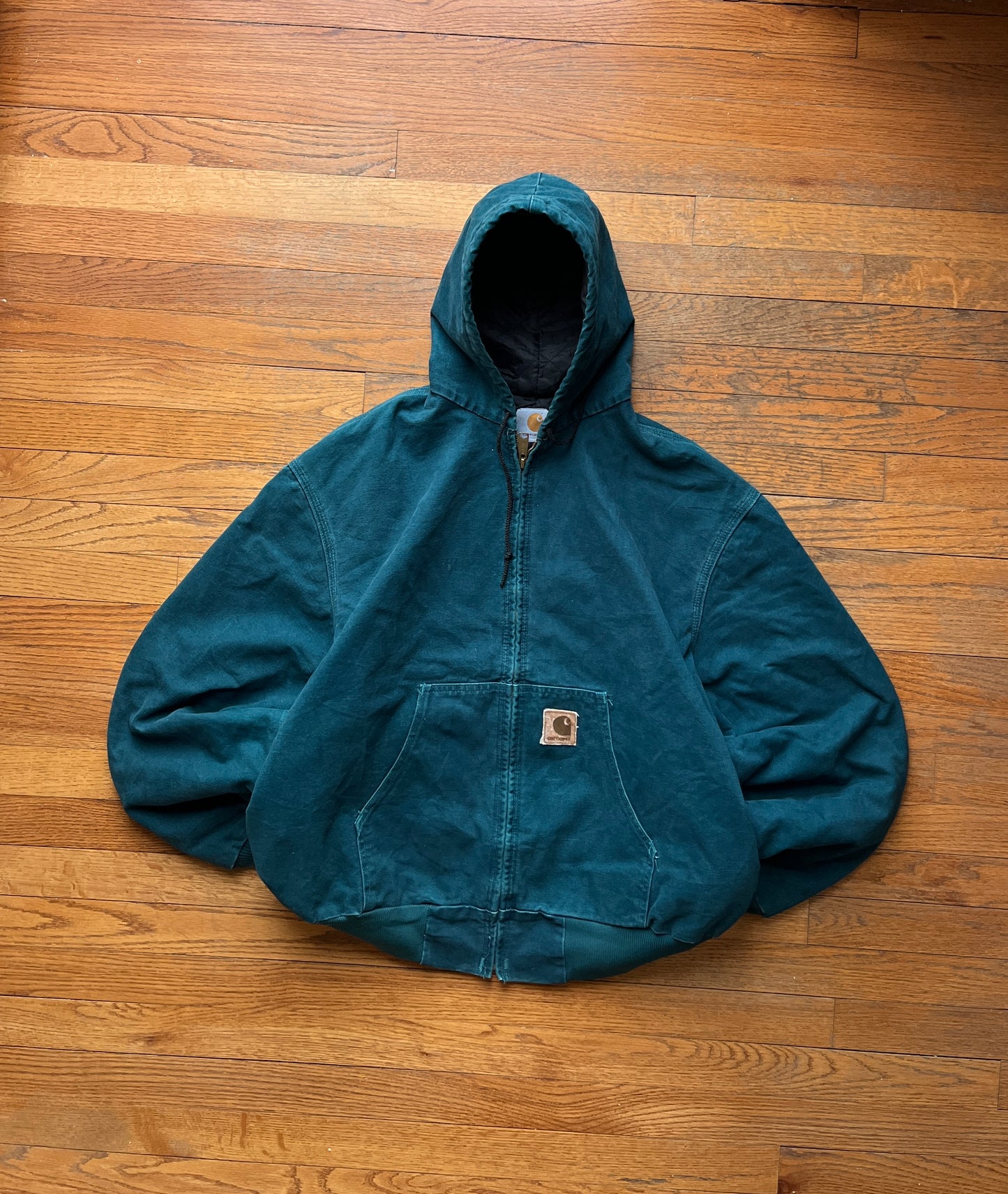 Faded Dark Teal Carhartt Active Jacket - Boxy XL