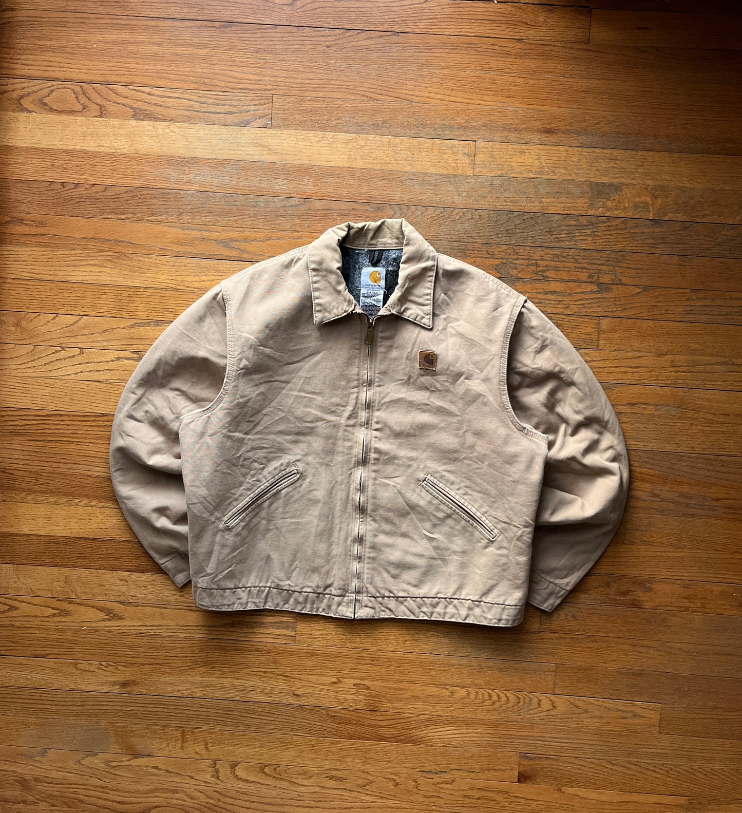 Faded Saddle Brown Carhartt Detroit Jacket - XL