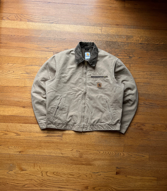 Faded Saddle Brown Carhartt Detroit Jacket - Boxy M-L