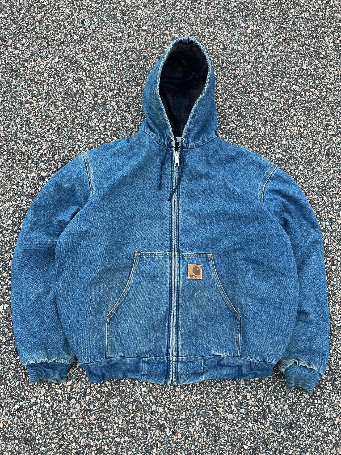 Faded Denim Carhartt Active Jacket - Boxy XL