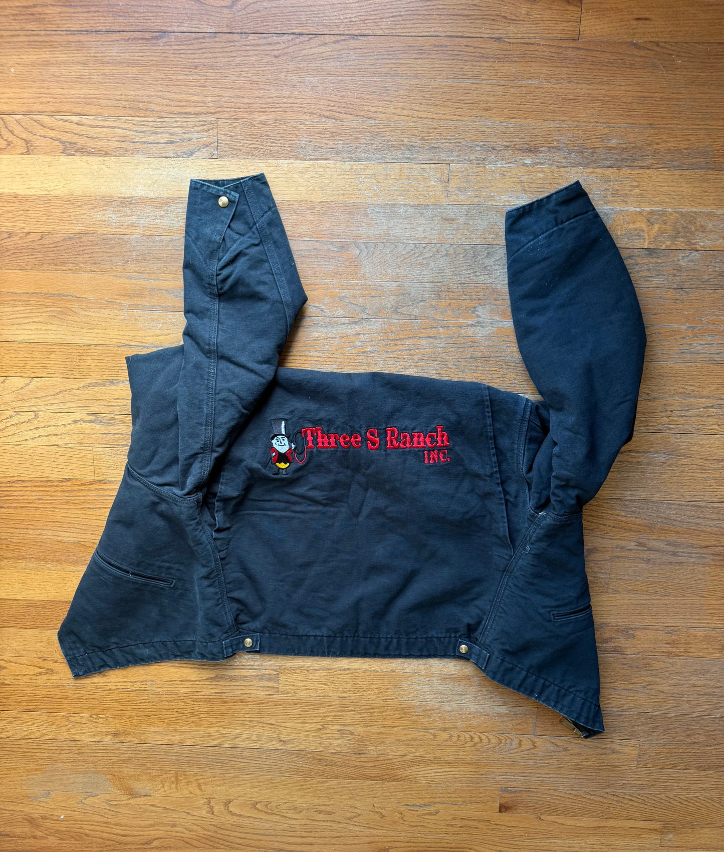 Faded Black Carhartt Detroit Jacket - Boxy Medium
