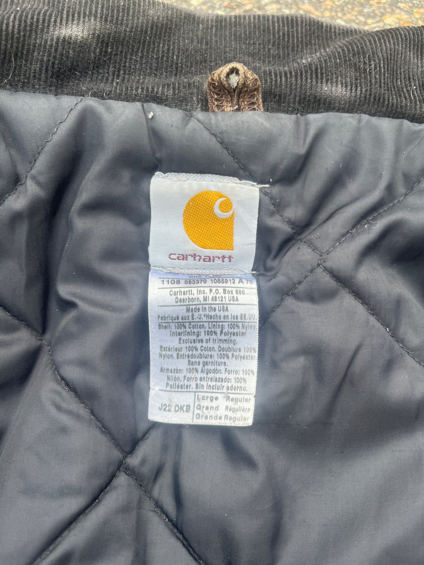 褪色棕色 Carhartt 北极夹克 - 中号