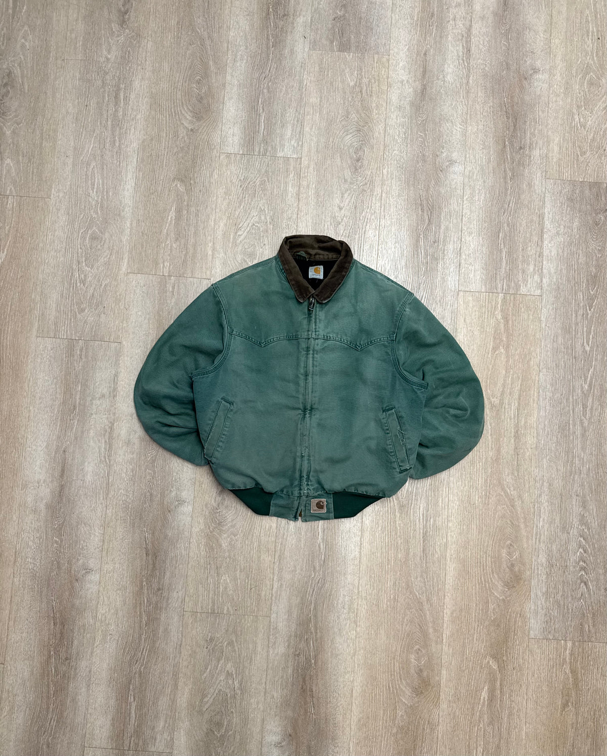 Faded Aspen Green Carhartt Santa Fe Jacket - Large
