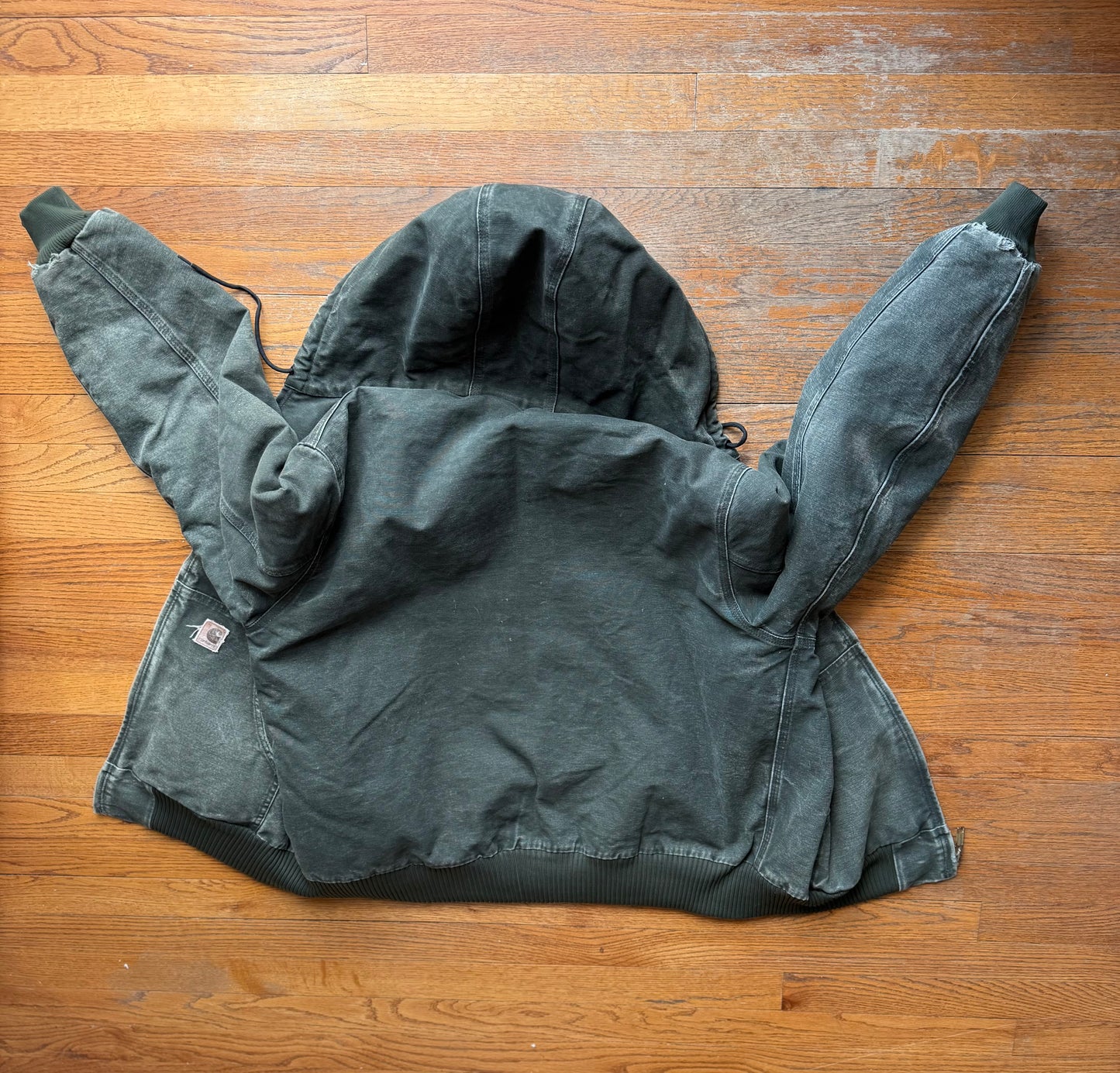 Faded Olive Green Carhartt Active Jacket - Large
