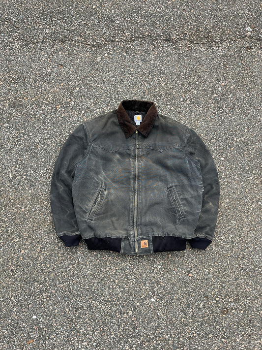 Faded Black Carhartt Santa Fe Jacket - XL