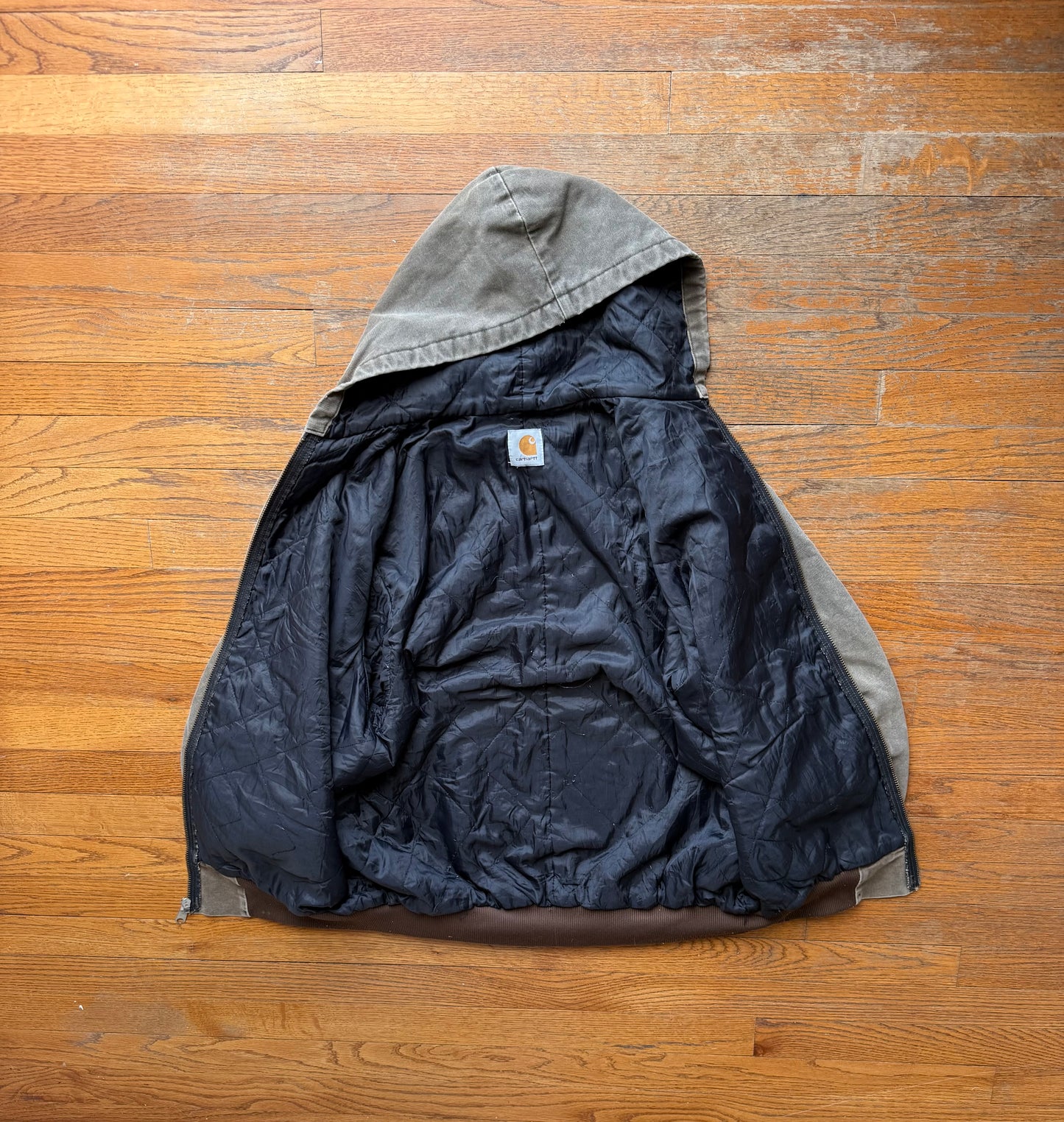 Faded Chestnut Brown Carhartt Active Jacket - Large