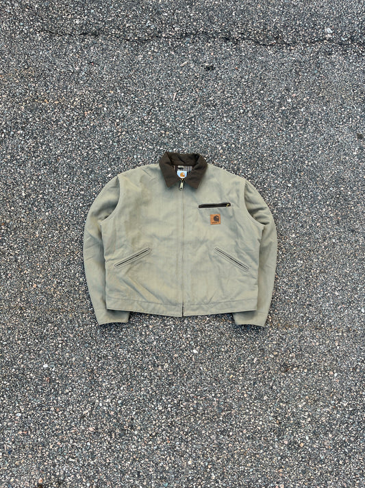 Faded Tan Carhartt Detroit Jacket - Boxy M-L