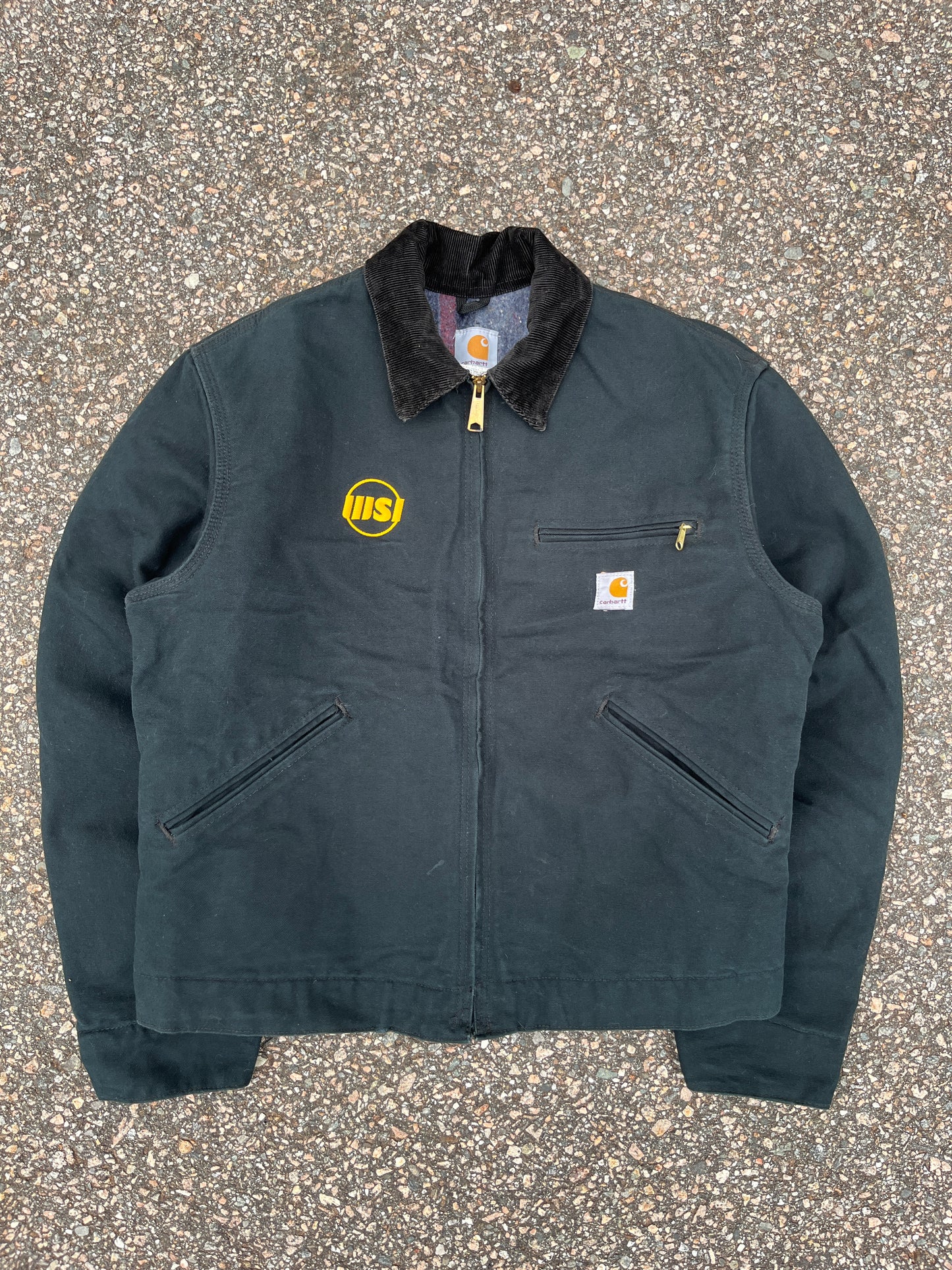 褪色黑色 Carhartt 底特律夹克 - 中号