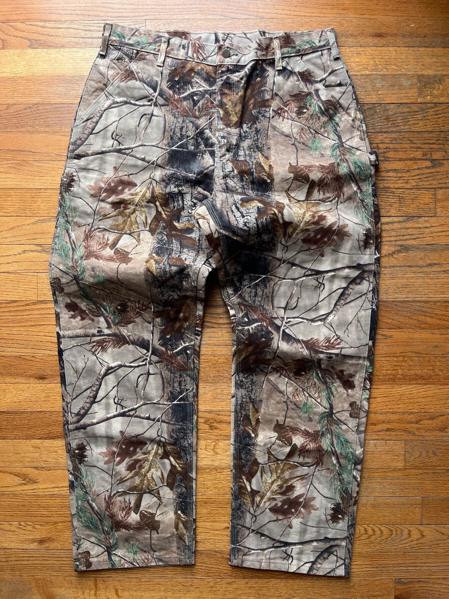 褪色 Realtree Carhartt 木匠裤 - 37 x 31.5