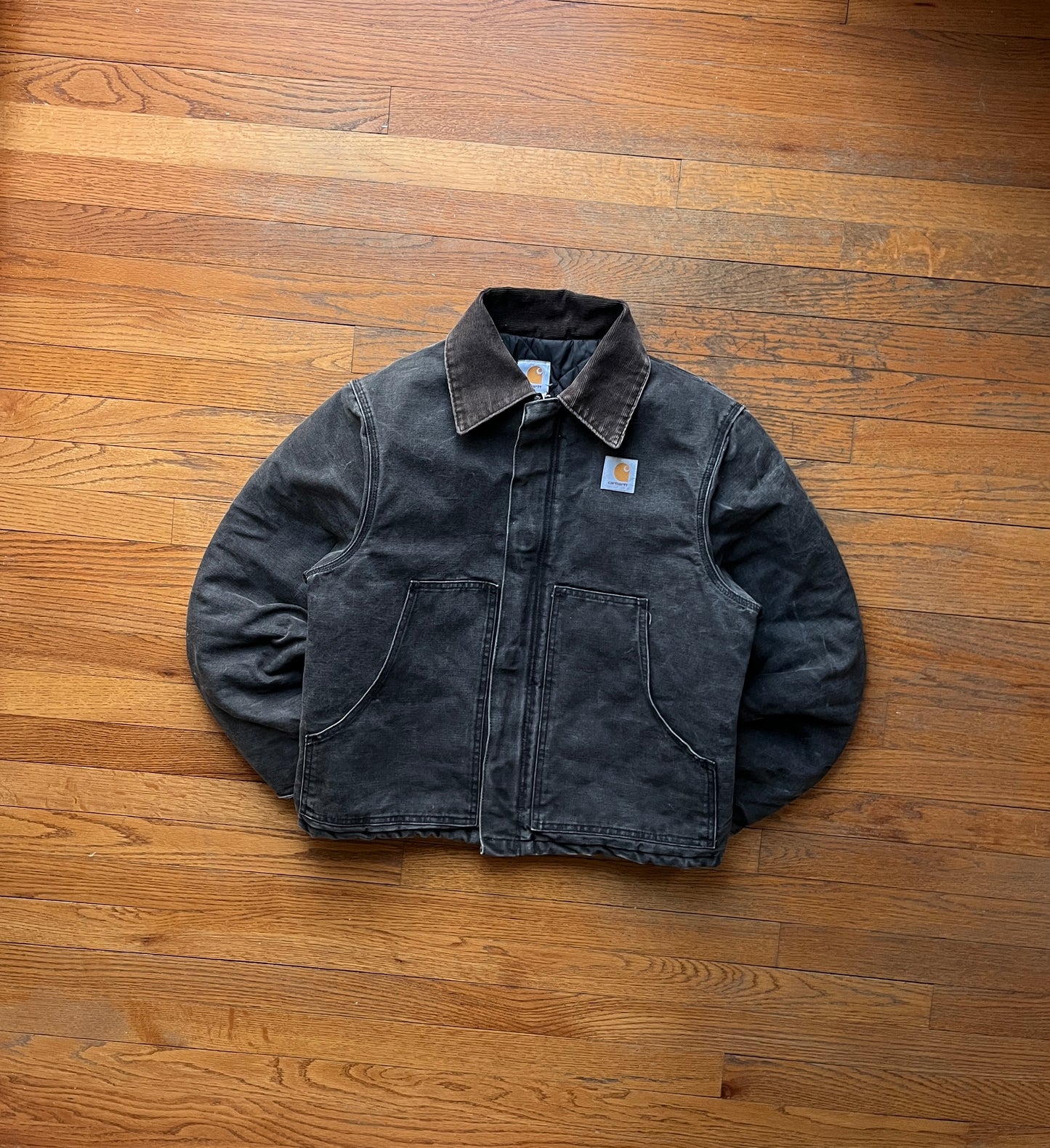 Faded Black Carhartt Arctic Jacket - Medium