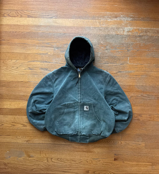 Faded Hunter Green Carhartt Active Jacket - Medium