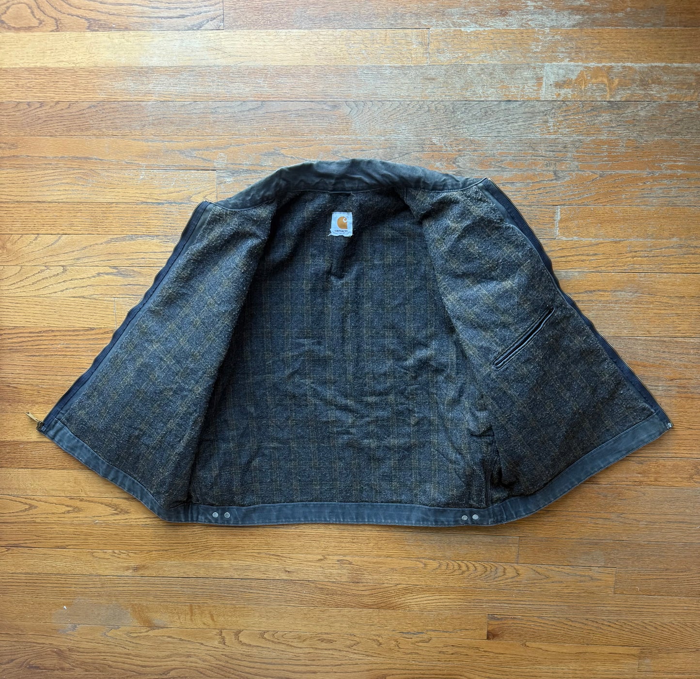 Faded Petrol Plue Carhartt Detroit Jacket - 2XL